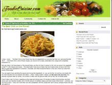 Tablet Screenshot of foodiecuisine.com